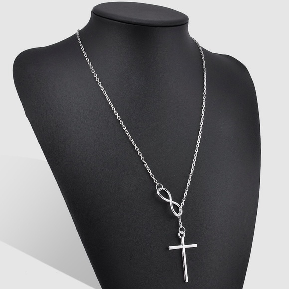 Infinity/Cross Necklace - Picture 3 of 6